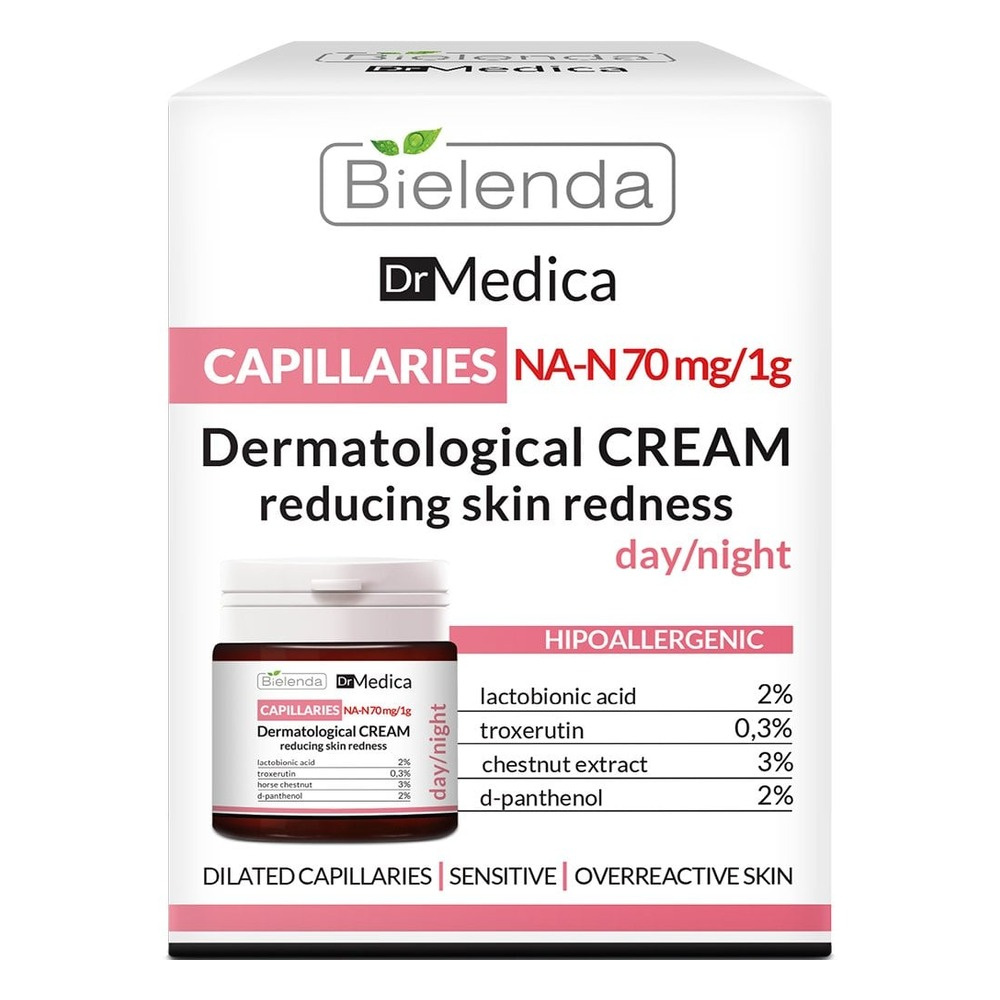 Bielenda Capillary Skin Dermatological Anti Redness Face Cream Day & Night 50ml