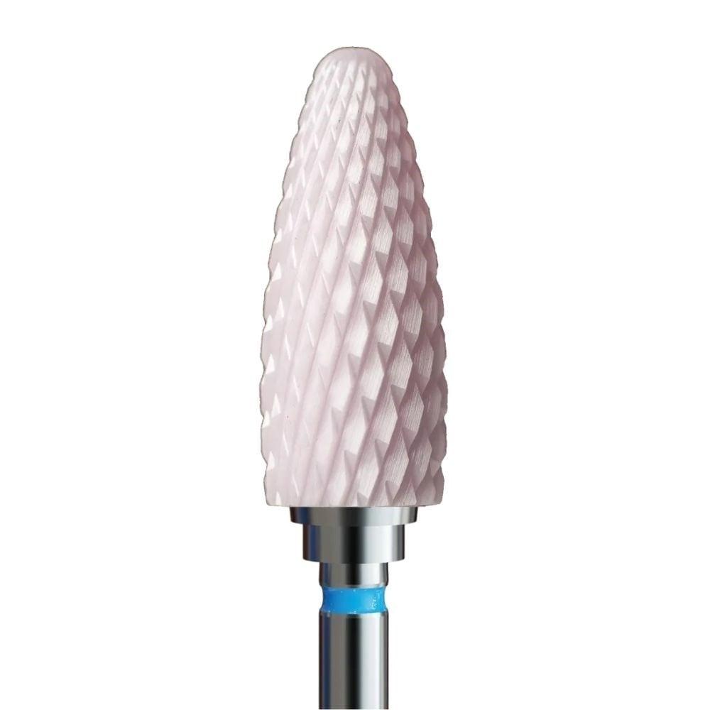 IQ Nails Frez Ceramiczny Stożek Cross Cut 6mm Różowy