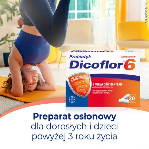 Dicoflor 6 Probiotic for Intestinal Microflora Support 20 Capsules