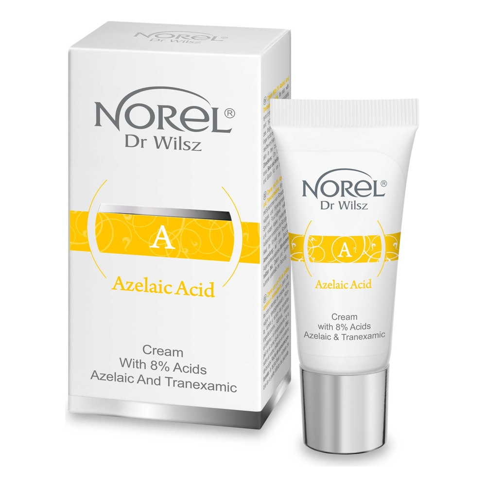 Norel Azelaic Acid Cream With 8% Azelaic and Tranexamic Acids for Skin with Rosacea and Discoloration 15ml