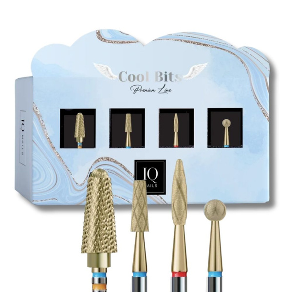 IQ Nails Cool Bits MINI Drill Bit Set 4pcs