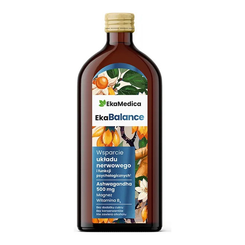 Ekamedica EkaBalance Liquid Supplement with Ashwagandha, Magnesium & Vitamin B6 500ml