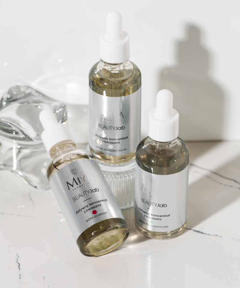 Miya BEAUTY.Lab Aktywny Koncentrat z Kwasami dla Skóry Wrażliwej i Suchej 50ml