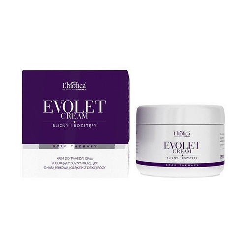 L'BIOTICA Evolet Cream, Krem na blizny i rozstępy, 150ml