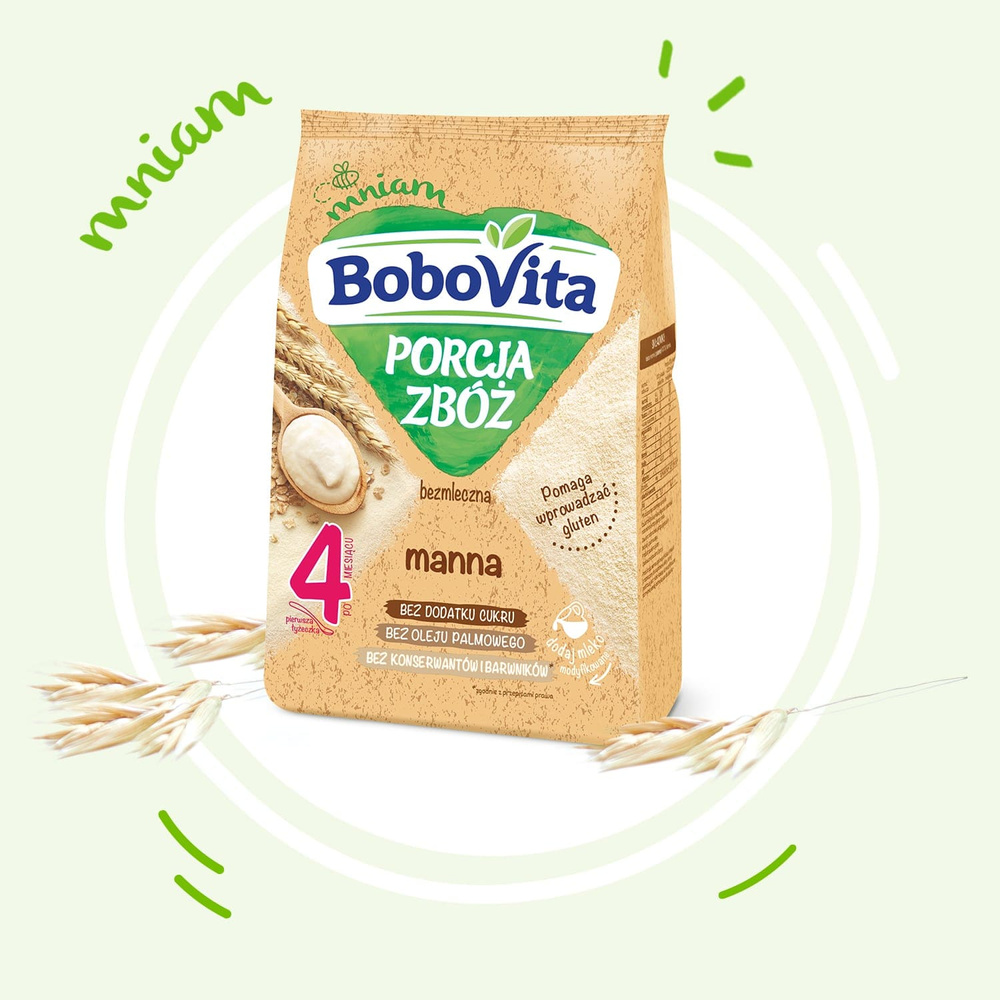 BoboVita Portion of Cereals Dairy-free Manna Porridge Babies after 4 Months 170g