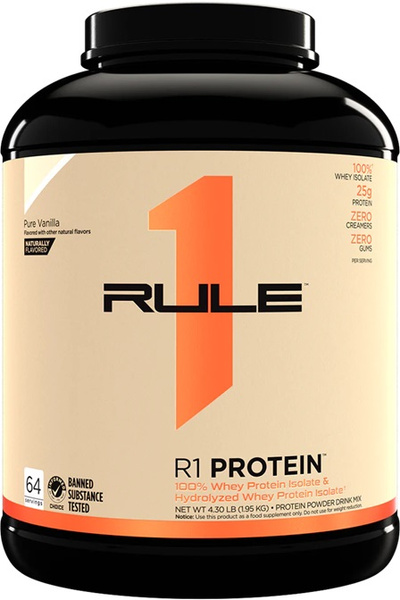 Rule One R1 Protein Naturally Flavored, Pure Vanilla - 1950g