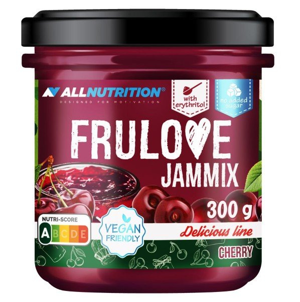 AllNutrition Jammix Frulove In Jelly Wiśnia Frużelina bez Dodatku Cukru 300g