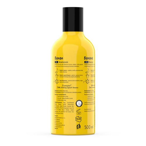 Apis Fruit Shot Shower Gel with Banana Extract for All Skin Types 500ml