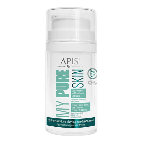 Apis My Pure Skin Hydrogel Hydrożelowy Krem Niwelujący Niedoskonałości na Dzień i na Noc 50ml