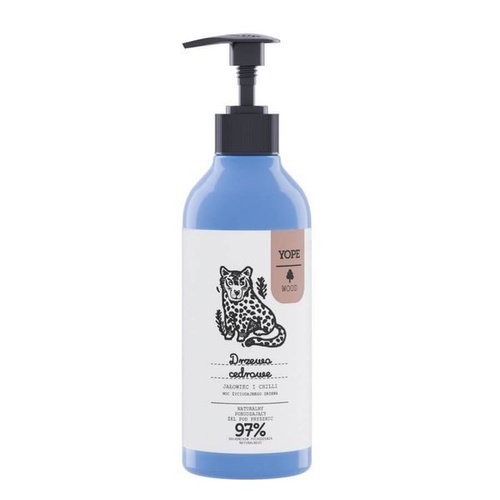 YOPE Wood Shower gel for men Cedar wood, juniper, chilli 400ml