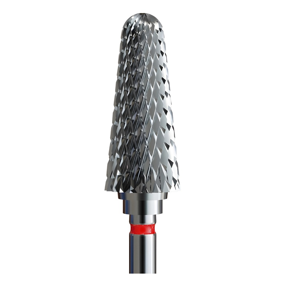 IQ Nails Nail Drill Bit Tungsten Carbide Cone Shape Fine Crosscut 6mm for Manicure and Pedicure 201.140.060 1 Sztuka