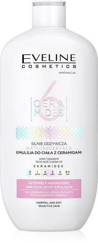Eveline 6 Ceramids Silnie Odżywcza Natłuszczająca Emulsja do Ciała 350ml