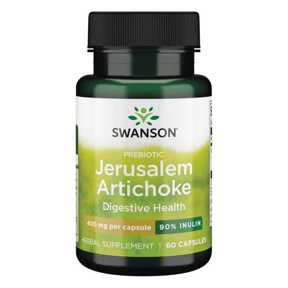 Swanson Prebiotic Jerusalem Artichoke 400mg Jerusalem Artichoke 60 Capsules