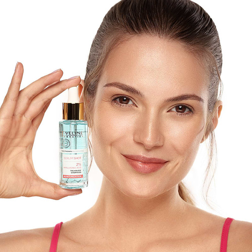 Eveline Face Therapy Professional Serum Shot Moisturizing Treatment 2% Hyaluronic Acid for Face Neck and Neckline 30ml