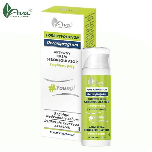AVA PORE REVOLUTION Active Cream Seboregulator for Young Oily & Acne Skin, 50ml