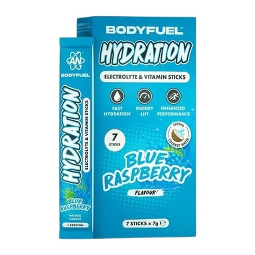 Applied Nutrition Bodyfuel elektrolity i witaminy w stickach Niebieska Malina 7x7g