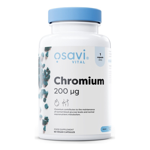 Osavi Chromium 200mcg for Blood Sugar Support and Metabolism 90 Vegan Caps