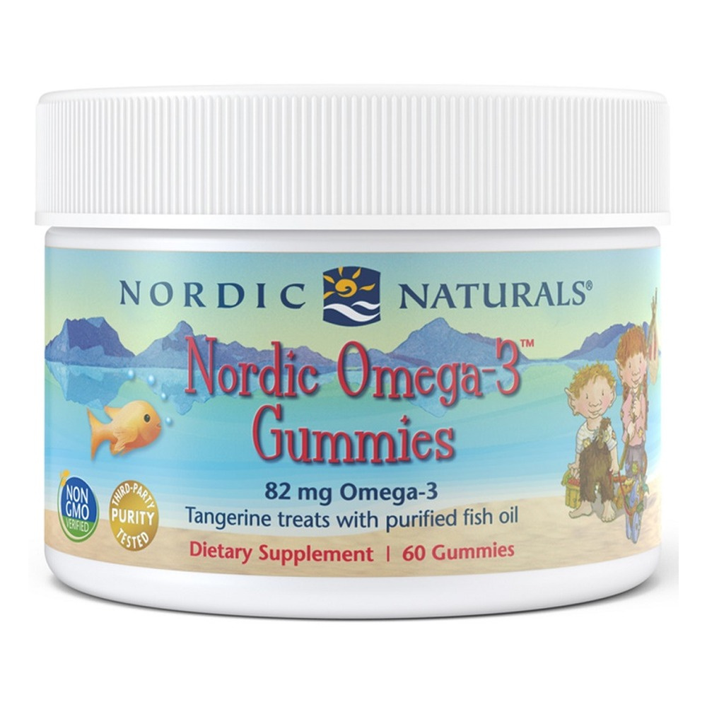 Nordic Naturals Nordic Omega-3 Gummies for Children in Tangerine Flavor 60 Gummies