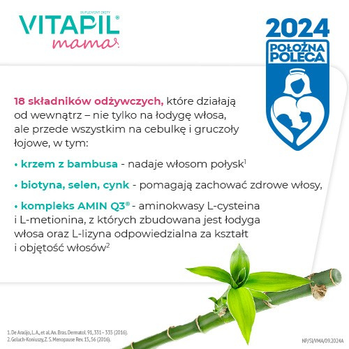 Vitapil Mama Mocne Lśniące Włosy 60 Tabletek