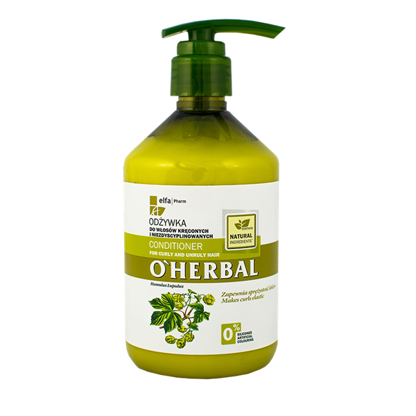 O'HERBAL Conditioner for curly and unruly hair with hops extract 500ml