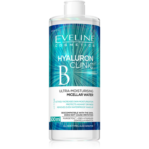 Eveline Hyaluron Clinic Ultranawilżający Płyn Micelarny 3w1 500ml
