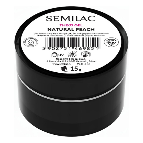 Semilac Thixo Builder Gel - Natural Peach 15g