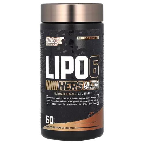 Nutrex Lipo-6 Black Hers Ultra Concentrate Spalacz Tłuszczu z Kofeiną dla Kobiet 60 Kapsułek