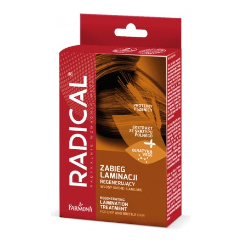 Radical Regenerujący Zabieg Laminacji Włosów Maska 15ml Booster 15ml Serum 5ml