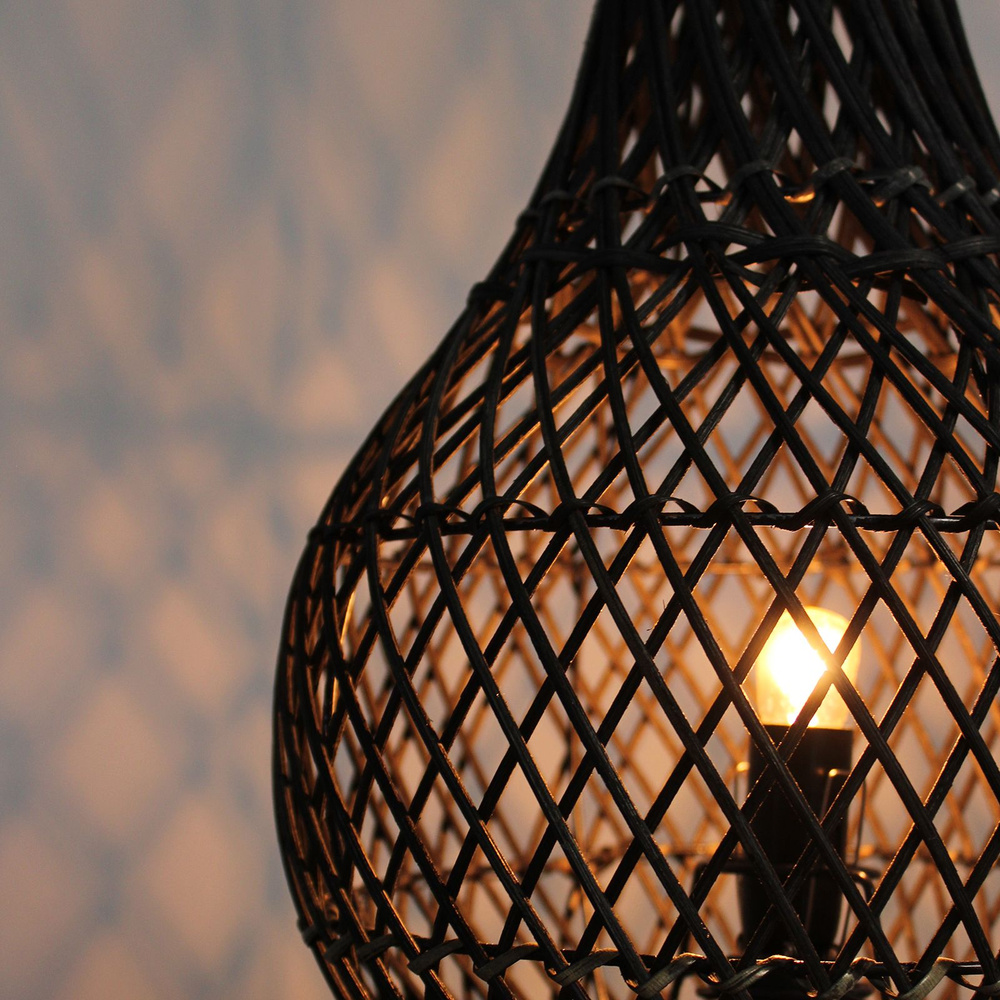 Rattan Table Lamps - Natural