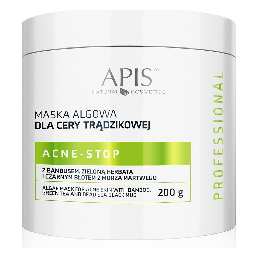 Apis Professional Acne Stop Algae Mask with Bamboo Green Tea and Black Mud 200g