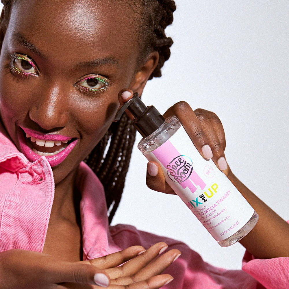 FaceBoom Mix Me Up Revitalizing Face Wash Gel for All Skin Types Vegan 195g Best Before 30.11.25