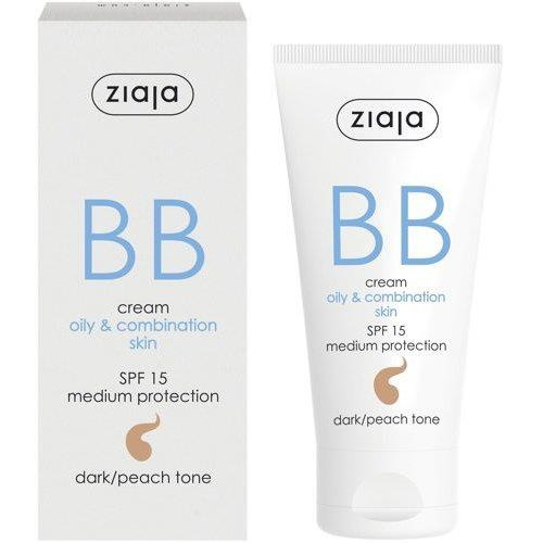Ziaja BB Aktywny Krem na Niedoskonałości dla Skóry Tłustej i Mieszanej Odcień Opalony SPF15 50ml