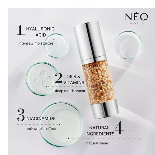 Neo Makeup Intense Serum Pure Perfector Pielęgnujący Krem-Baza Nawilżająca dla każdego Rodzaju Skóry 30ml