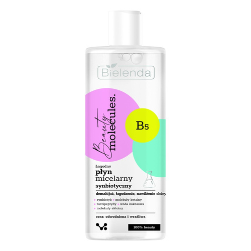 Bielenda Beauty Molecules Mild Synbiotic Micellar Liquid for Dehydrated and Sensitive Skin 500ml Best Before 31.10.26