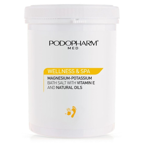 Podopharm Professional Wellness & Spa Magnesium-Potassium Salt with Vitamin E and Oils for Sensitive Skin 1400g