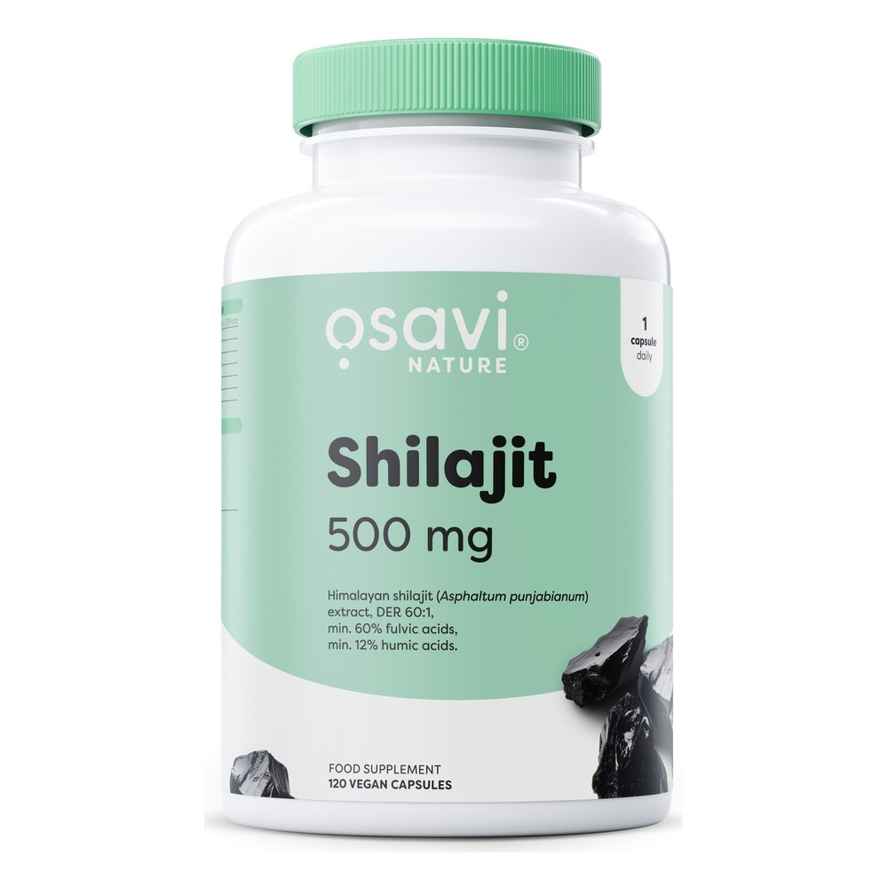 Osavi Shilajit 500 mg Mumio Grzyby na Wsparcie Odporności 120 Kapsułek