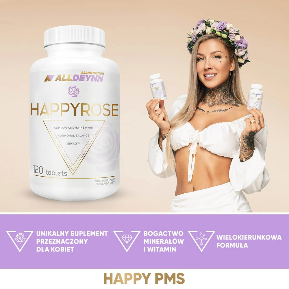 AllDeynn HappyRose Vitamins and Minerals for Women 120 Tablets