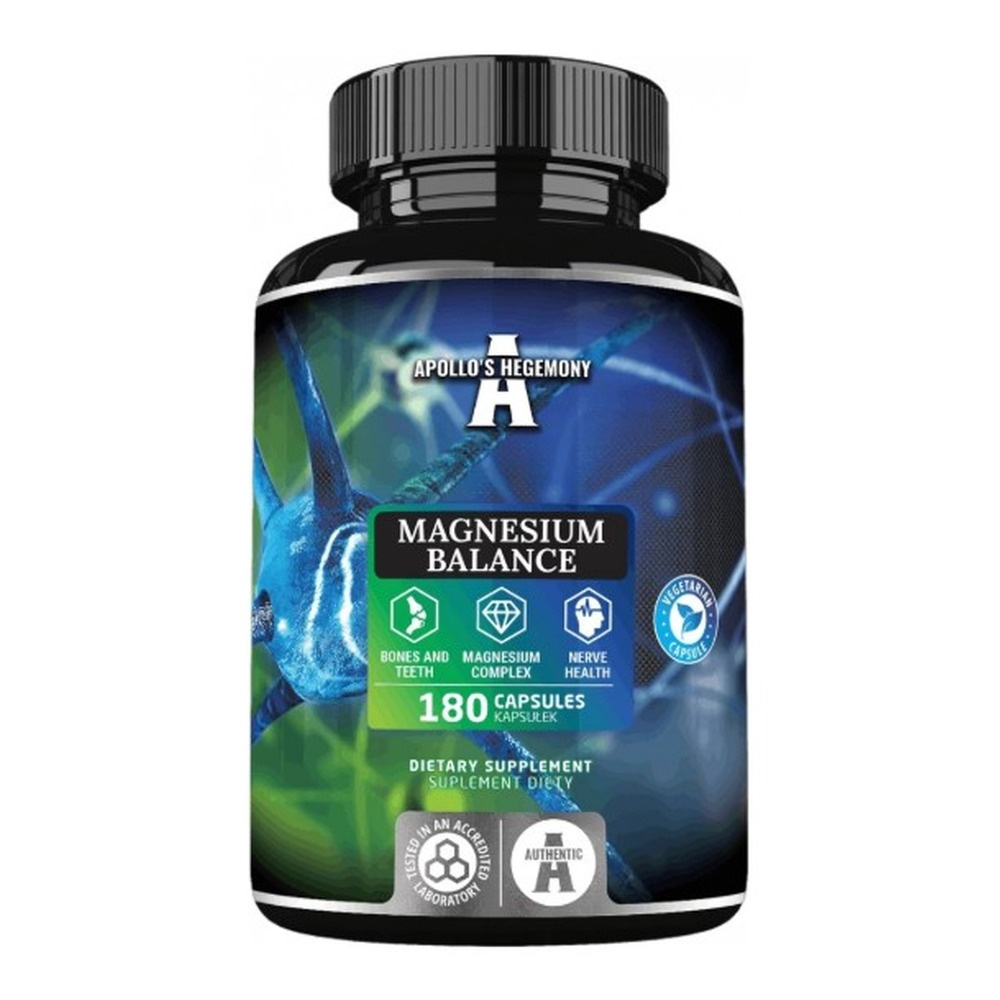 Apollo's Hegemony Magnesium Balance Kompleks Magnezu 180 Kapsułek