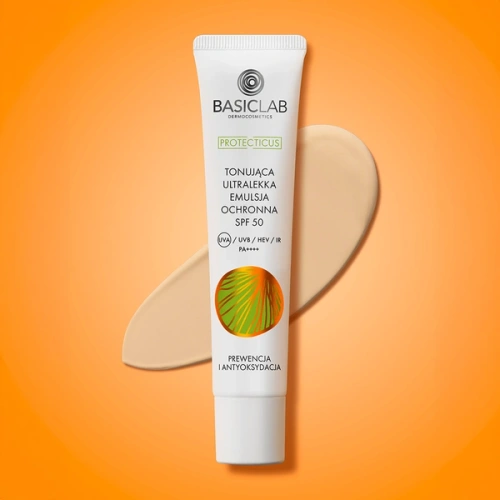 BasicLab Koloryzująca Emulsja Ochronna SPF 50 40ml