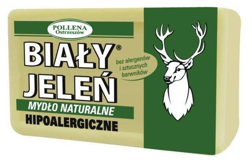 BIAŁY JELEŃ mydło hipoalergiczne, szare 150g