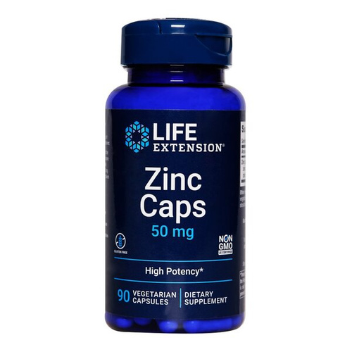 Life Extension Cynk w Kapsułkach 50mg Na Wsparcie Odporności 90 Kapsułek