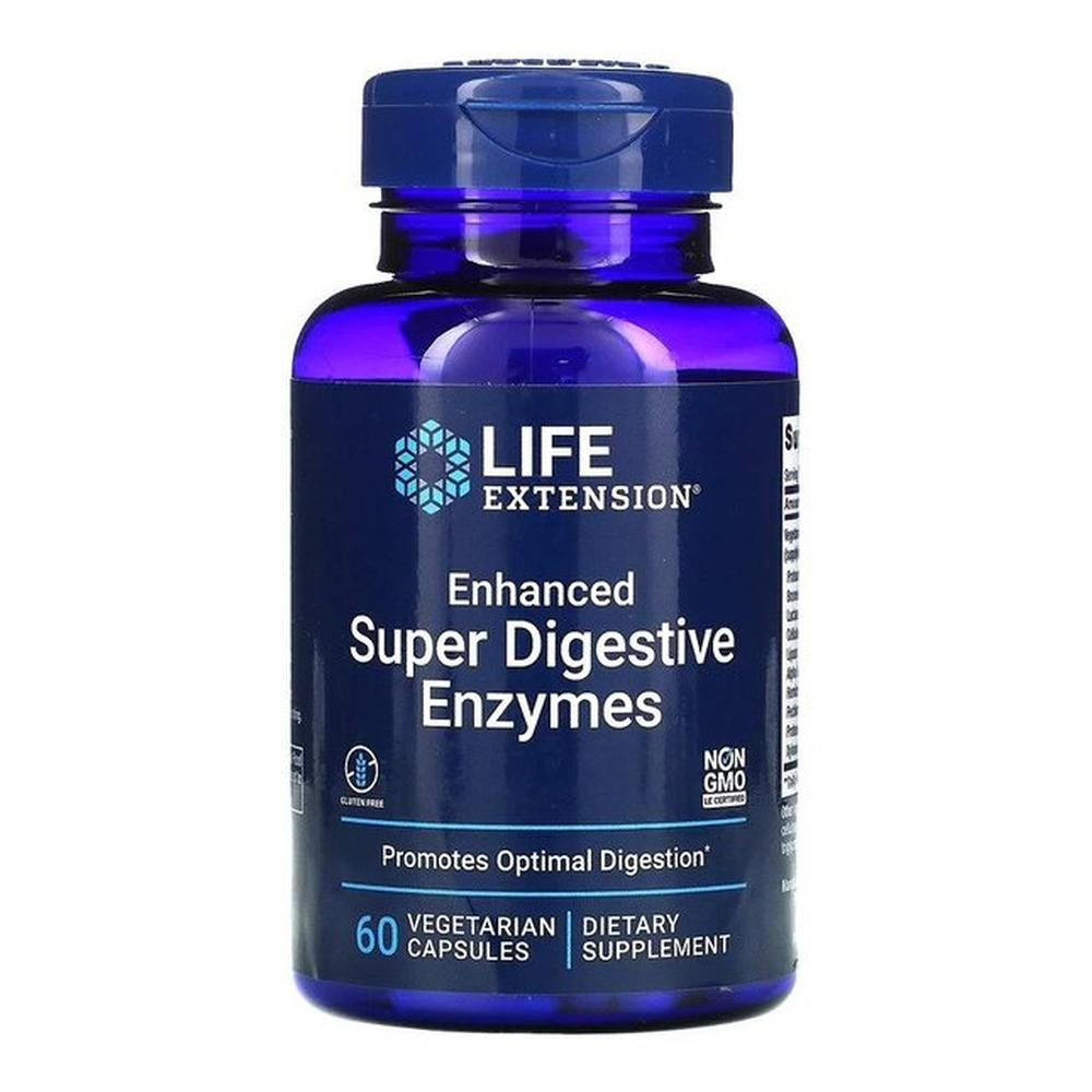 Enhanced Super Digestive Enzymes - 60 vcaps