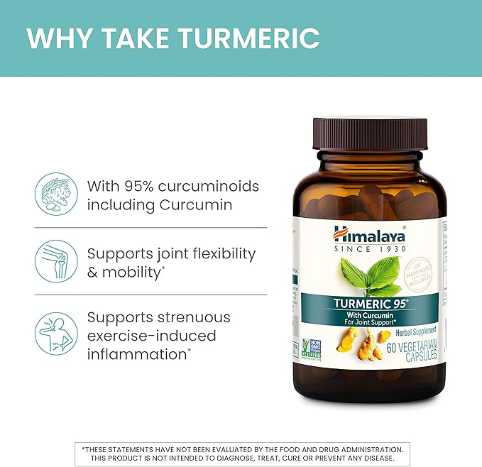 Himalaya Turmeric 95 with Curcumin 60 Capsules