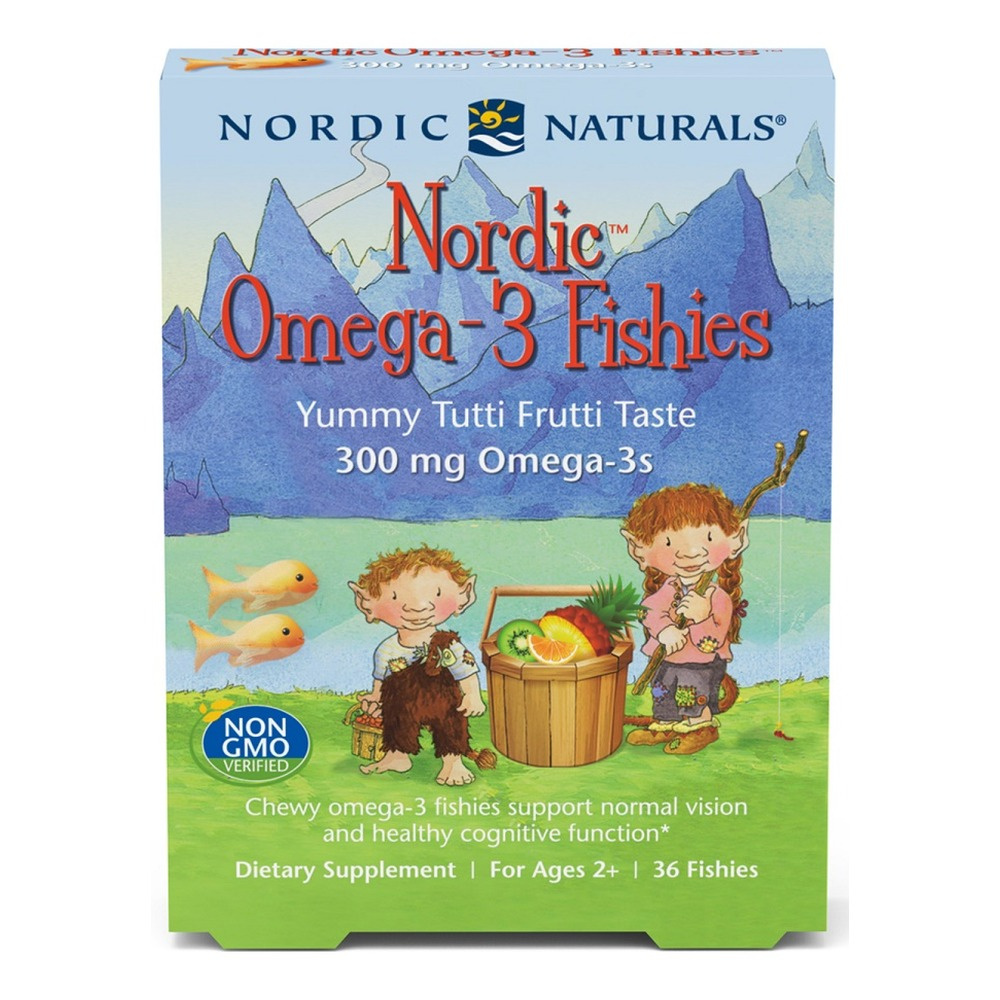 Nordic Omega-3 Fishies, 300mg Yummy Tutti Frutti Taste - 36 fishies