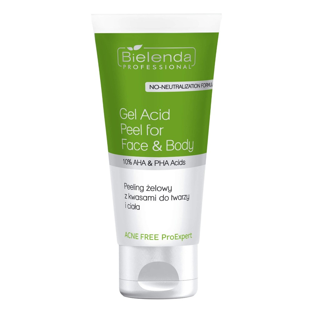 Bielenda Professional Acne Free ProExpert Peeling Gel for Face and Body with 10% AHA and PHA 150ml
