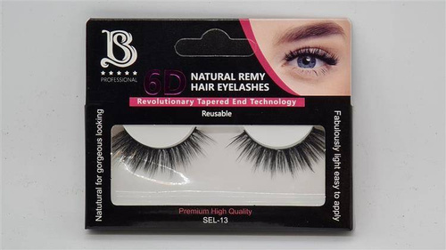Star Beauty Professional Natural Eyelashes 6D Full Volume Soft Reusable SEL13