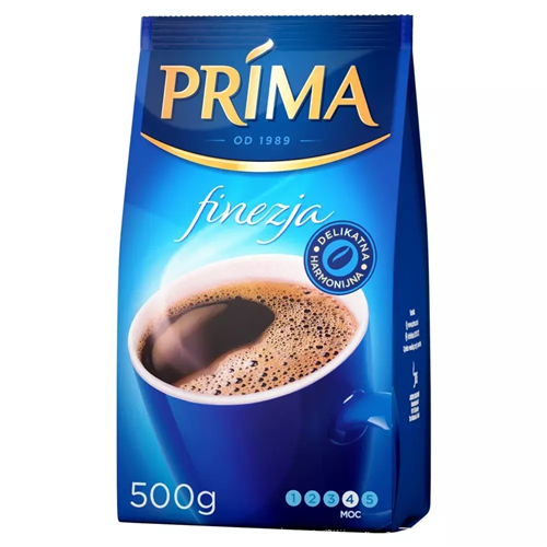 Prima Finezja Kawa Mielona o Harmonijnym Smaku i Wyjątkowym Aromacie 500g