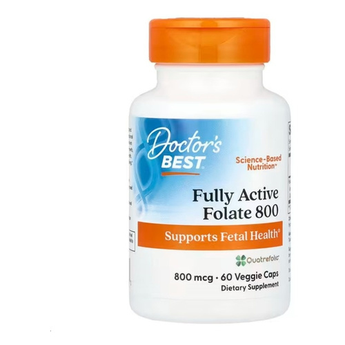 Doctor's Best Fully Active Folate 800 with Quatrefolic, 800mcg Kapsułki 60 kapsułek