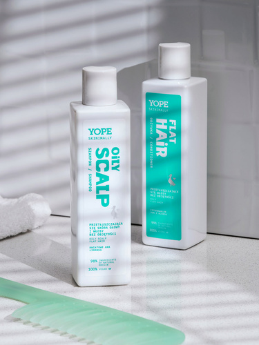 Yope Skinimally Oily Scalp Flat Hair Szampon do Przetłuszczającej się Skóry Głowy i Włosów bez Objętości 250ml