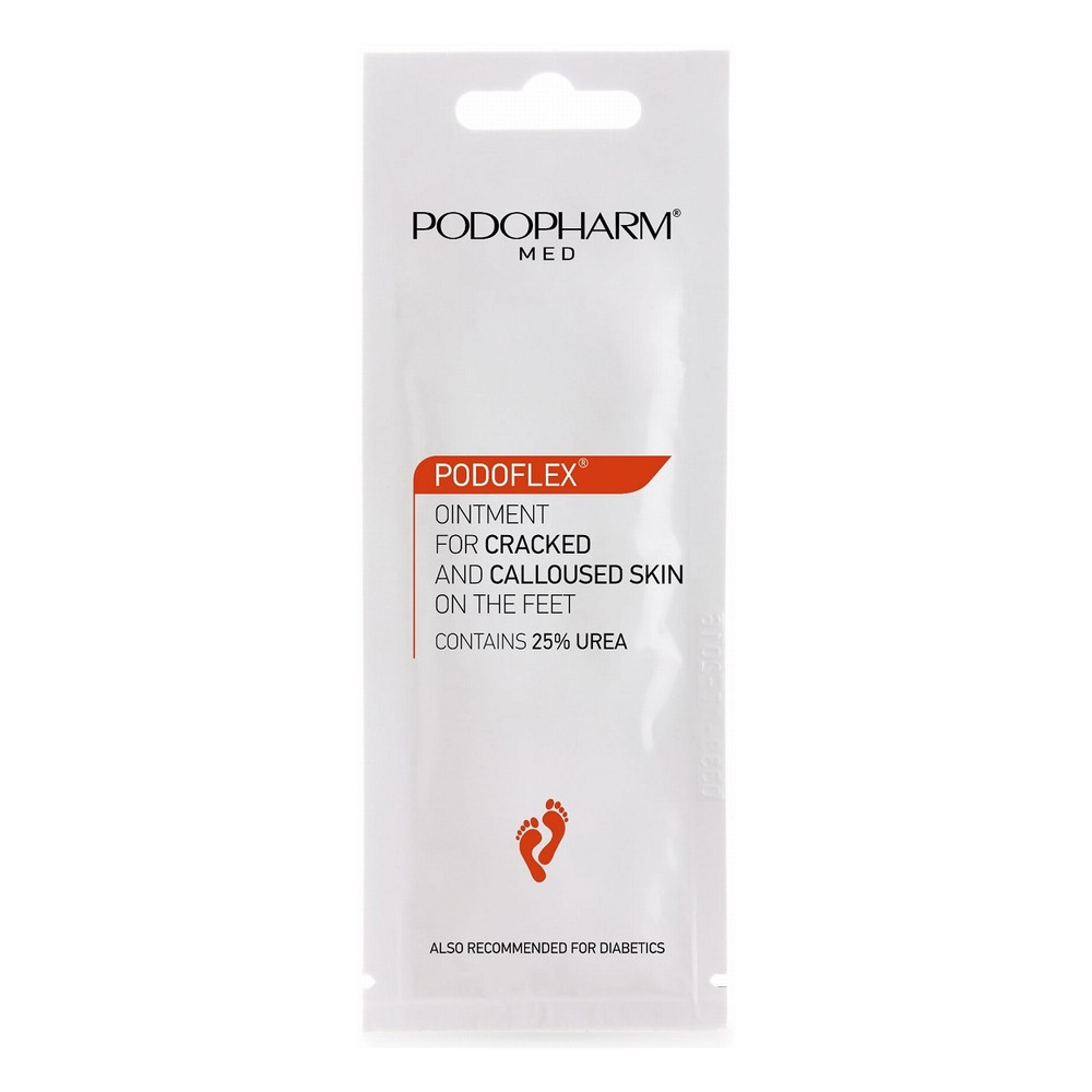 Podopharm Med Podoflex Ointment for Cracked and Calloused Skin On Feet 25% Urea 10ml